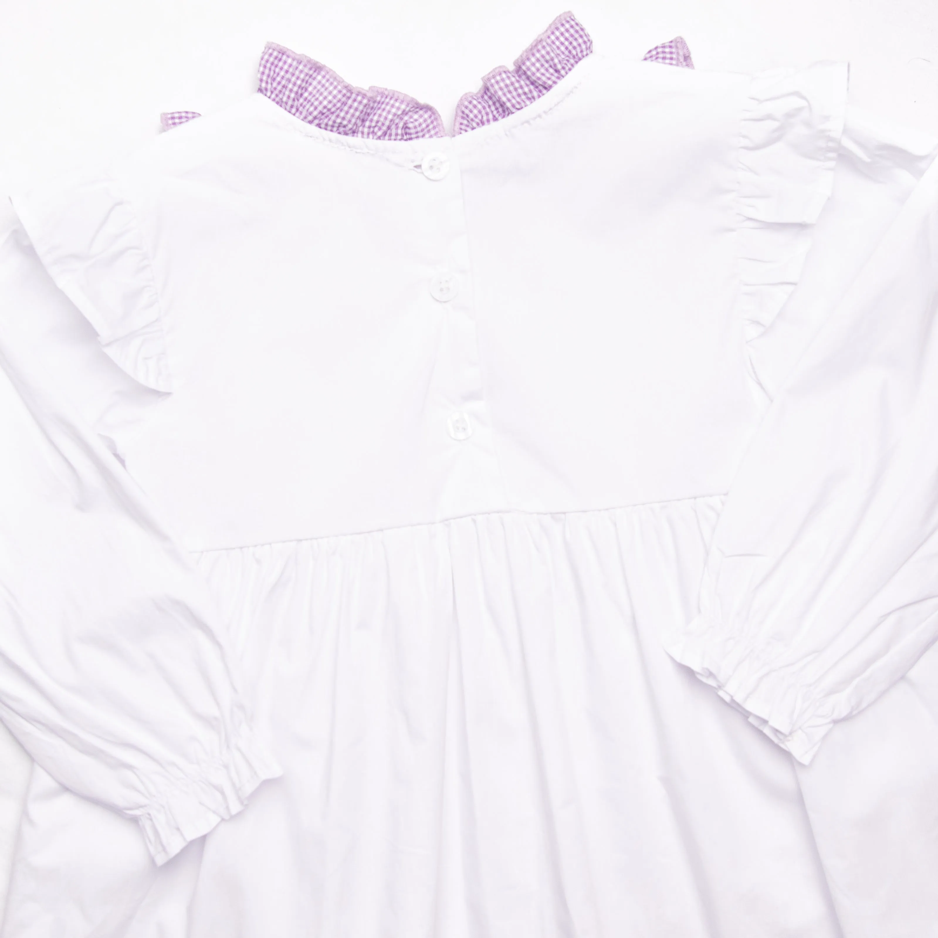Lavender Bundles Embroidered Bloomer Set, White