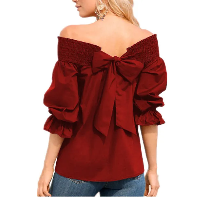 Off Shoulder Sexy Blouses