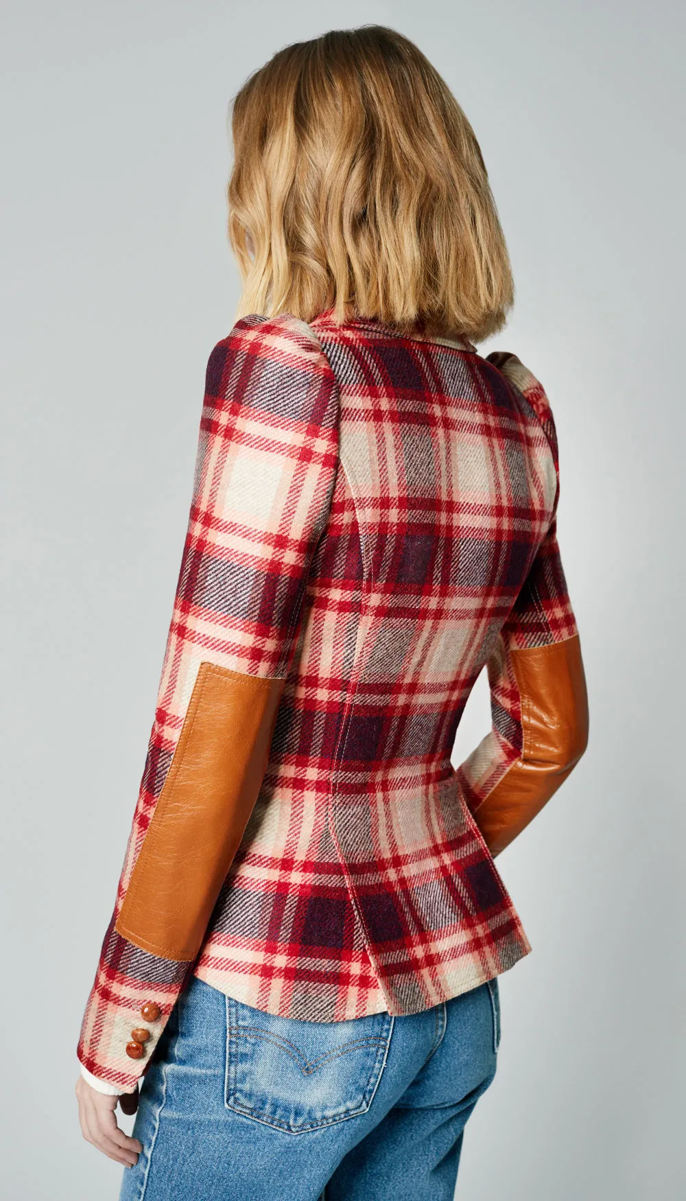 Pouf Sleeve One Button Blazer